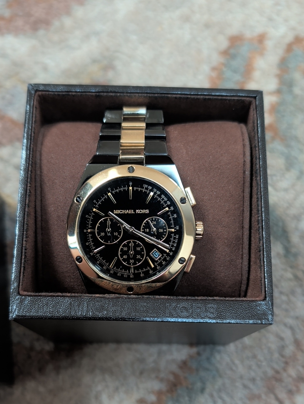 Michael Kors Reagan MK5995 Brown and Gold Men's Chronograph Watch